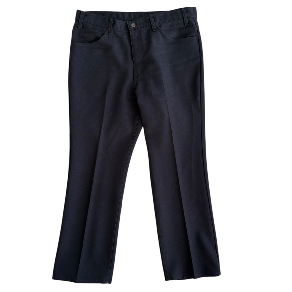 Vintage 70s Levi’s Gold Tab ‘Sta-Prest’ Black Western Slacks 38x29